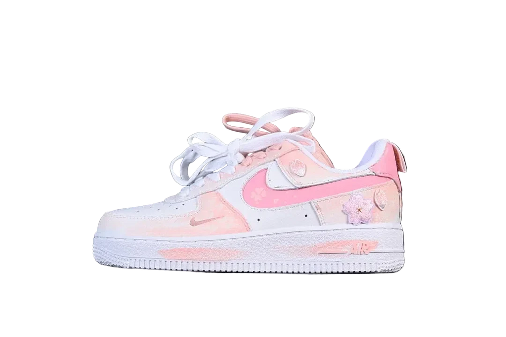 Nike Air Force 1 Custom Pink Blossom Flower