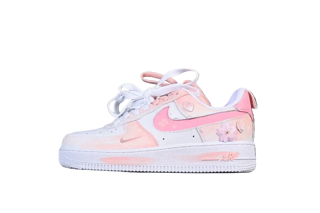 Nike Air Force 1 Custom Pink Blossom Flower