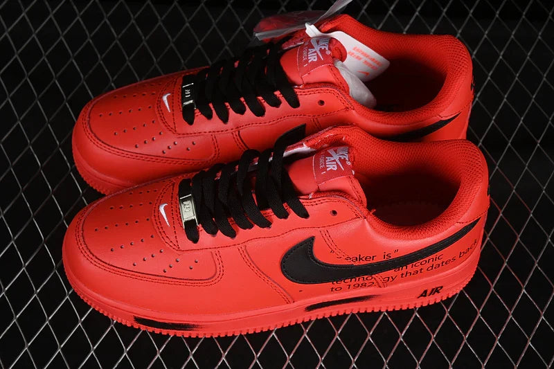 Nike Air Force 1 "All Red/Black"