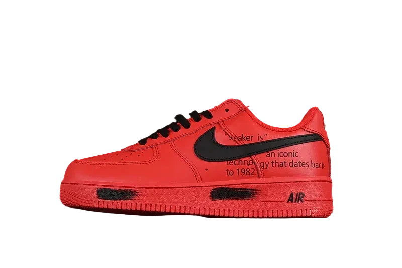 Nike Air Force 1 "All Red/Black"