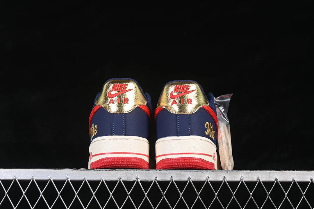 Nike Air Force 1 "Dark Blue/ Gold"