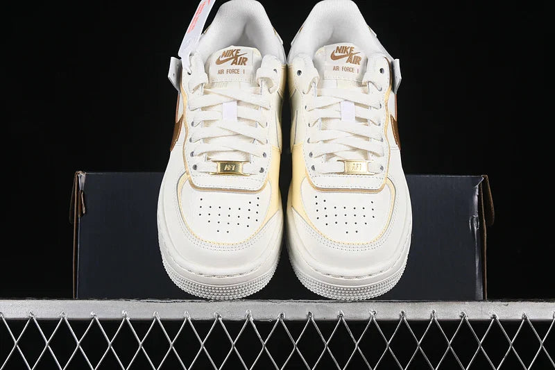 Nike Air Force 1 Shadow "White/Gold"