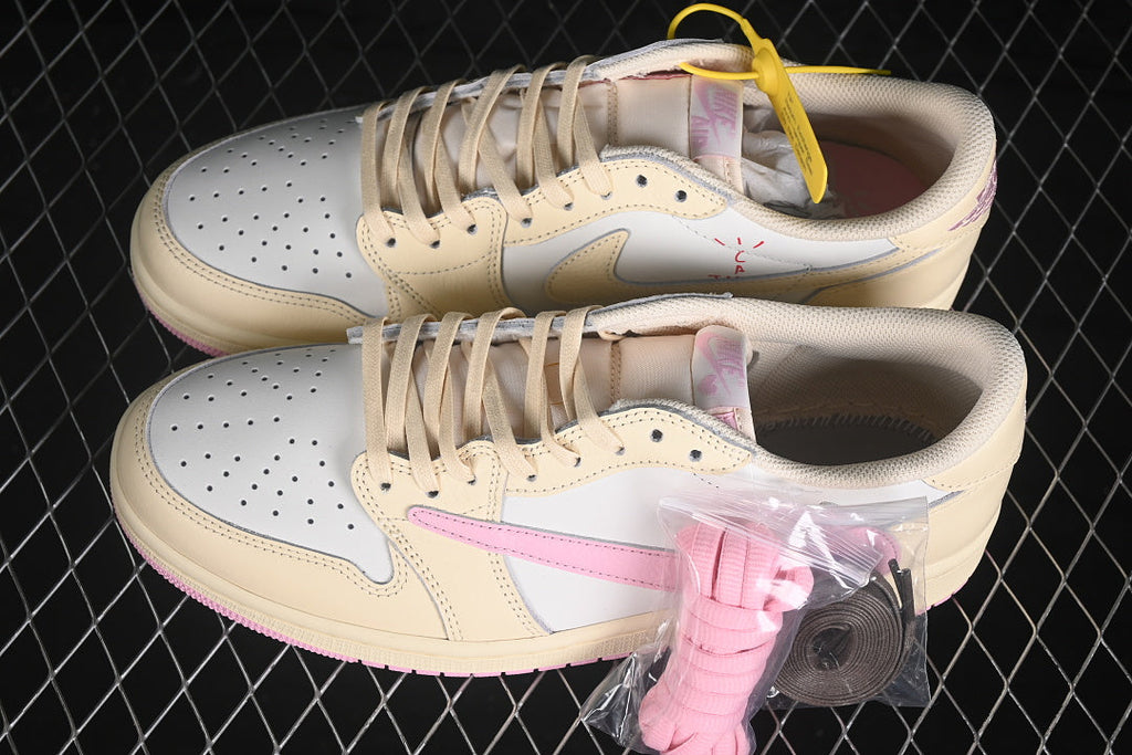 Air Jordan 1 Retro Low OG X Travis Scott "Shy Pink"