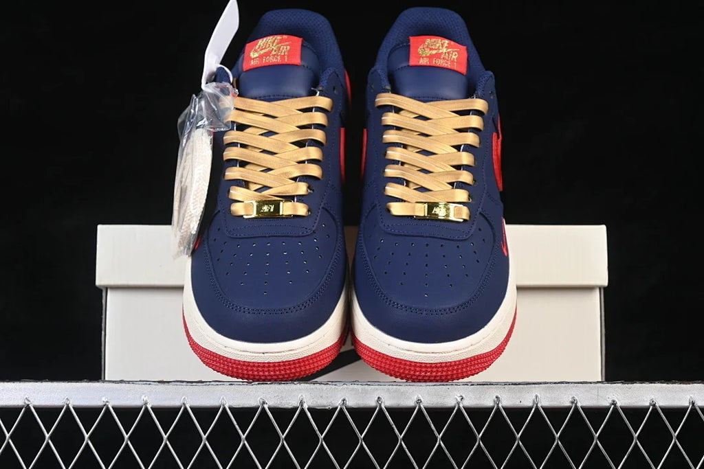 Nike Air Force 1 "Dark Blue/ Gold"