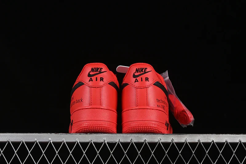 Nike Air Force 1 "All Red/Black"